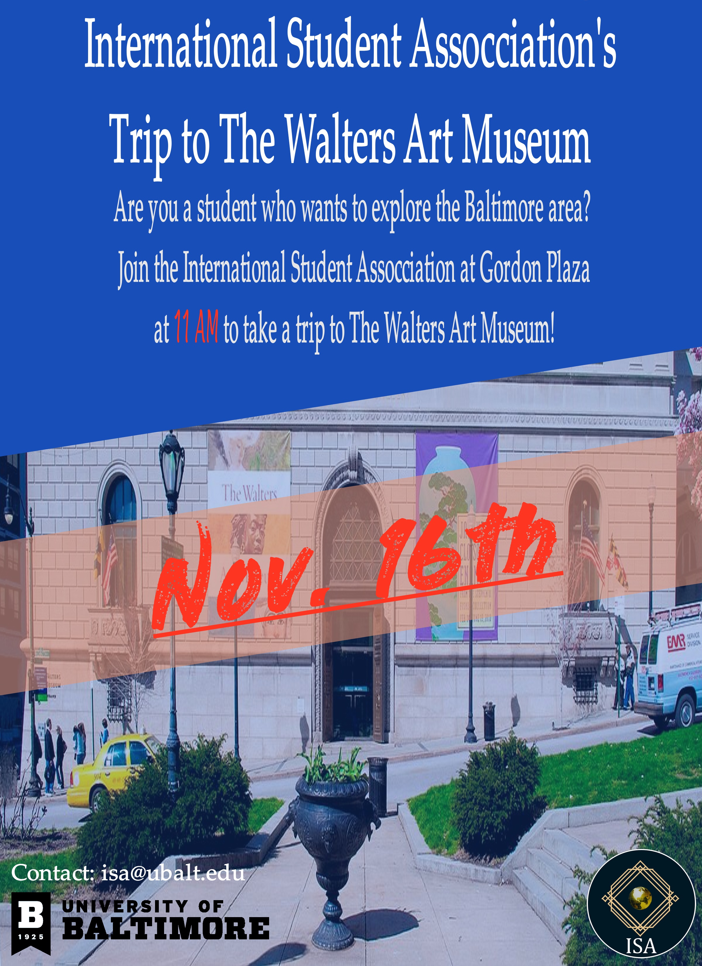 Trip tp the Walters Art Museum!